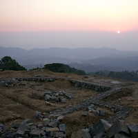 Plinth at sunset