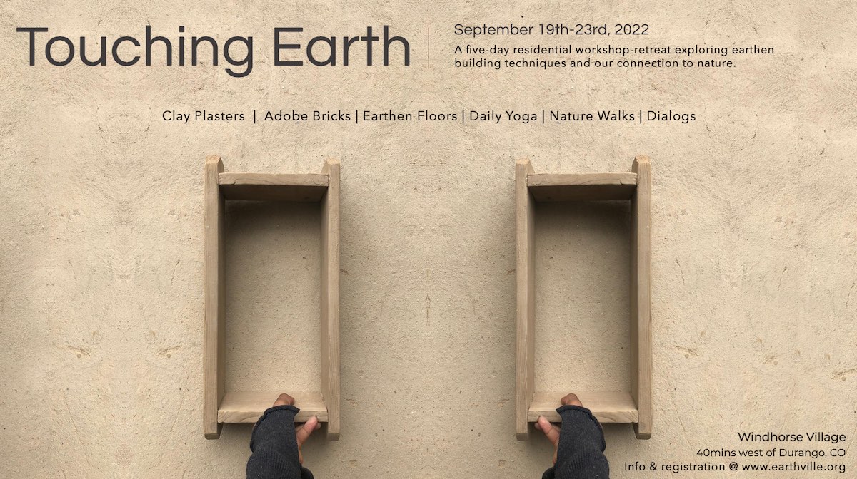 Touching Earth: Natural Building Workshop in Colorado